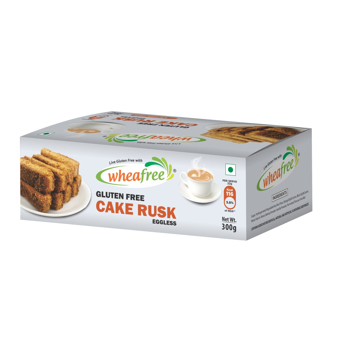 Gluten Free Cake Rusk Eggless - (300g)