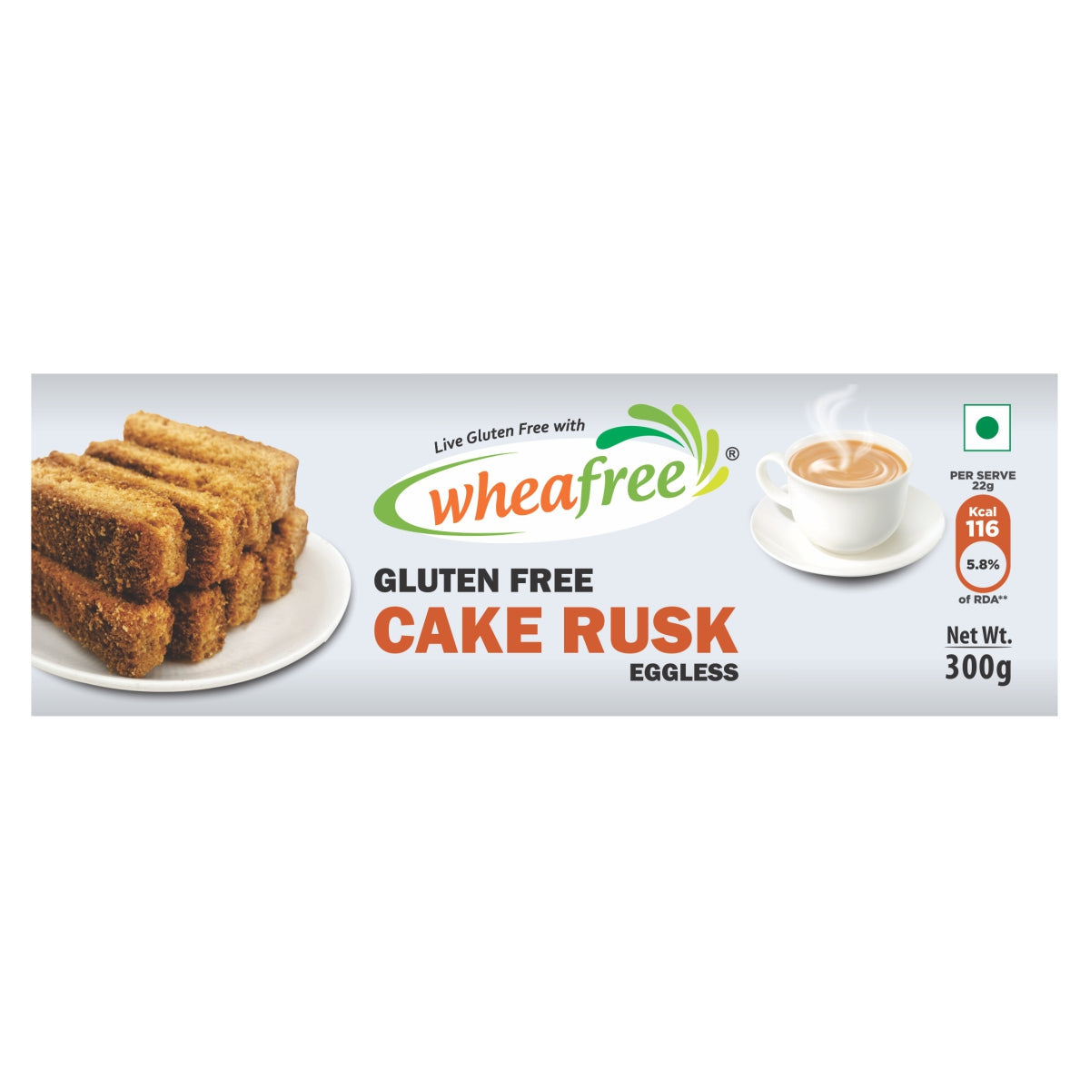 Gluten Free Cake Rusk Eggless - (300g)