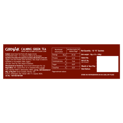 Girnar Instant Premix Calming Green Tea