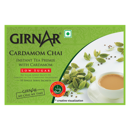 Girnar Instant Tea Premix With Cardamom (Low Sugar)