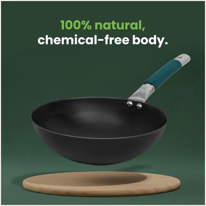 The Indus Valley Iron Wok with Grip