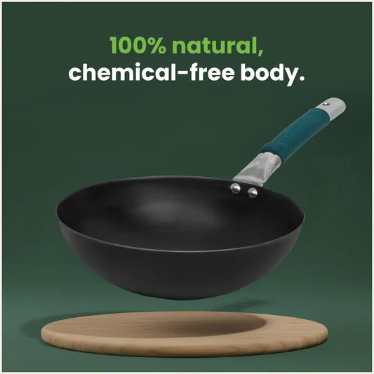 The Indus Valley Iron Wok with Grip