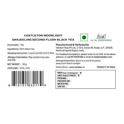 2024 Castleton Moonlight Darjeeling Second Flush Black Tea DJ 342