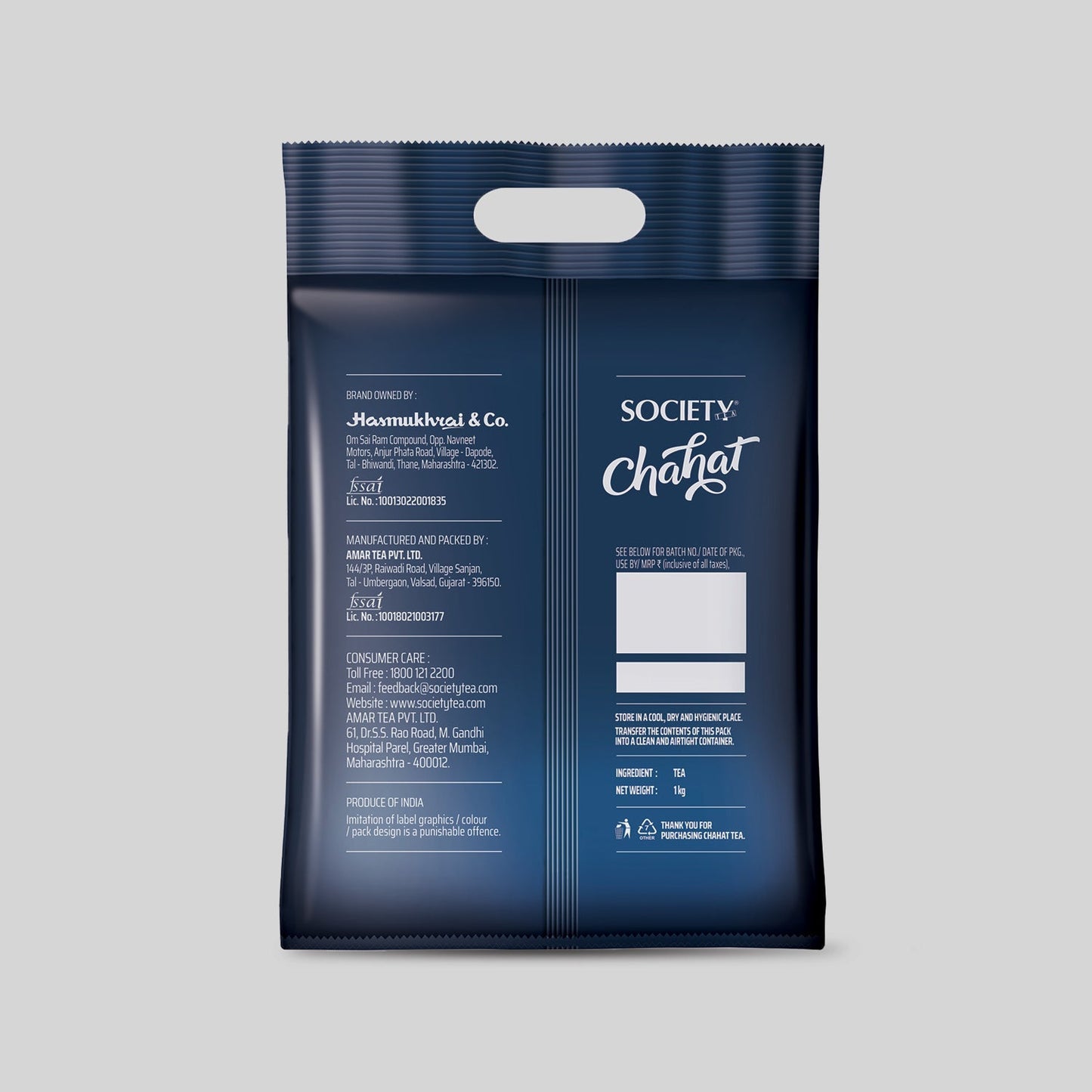 Society Chahat Leaf Tea Pouch