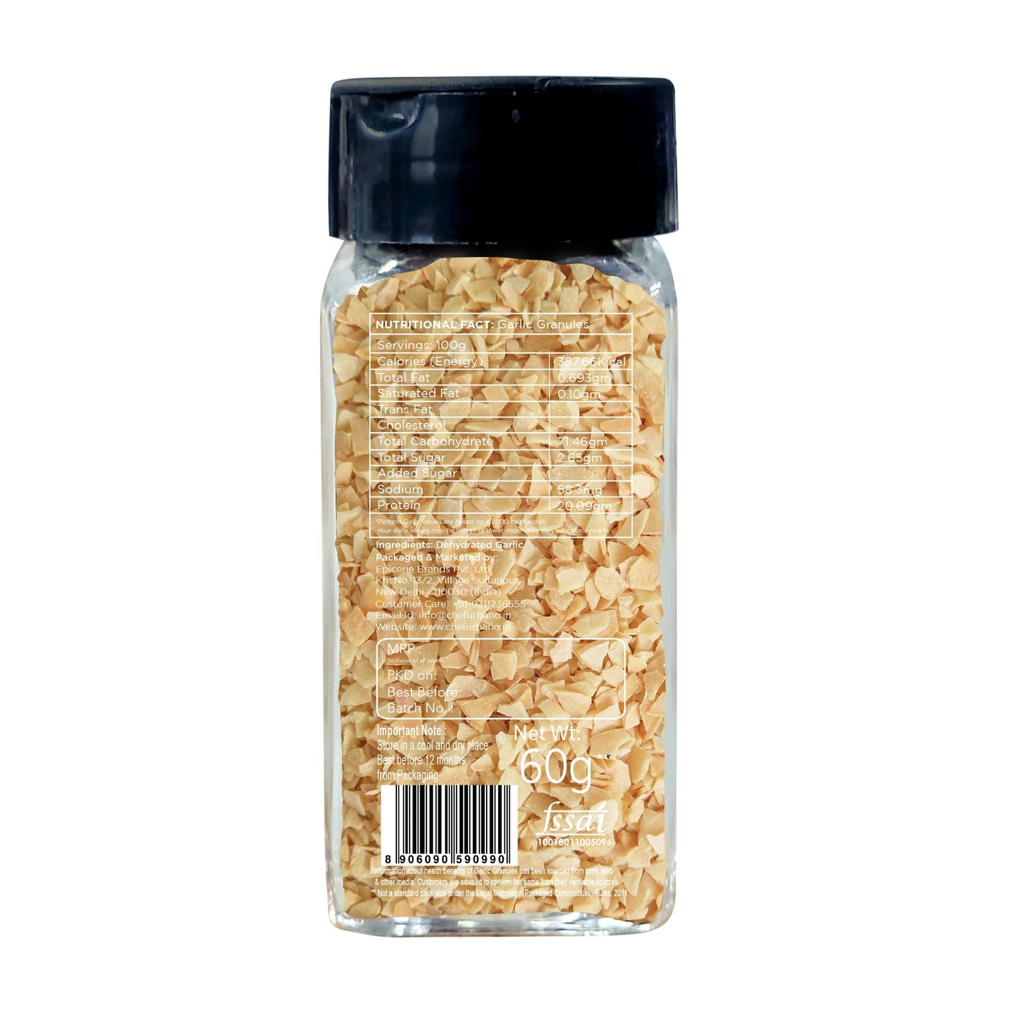 Chef Urbano Garlic Granules Sprinkler 60g