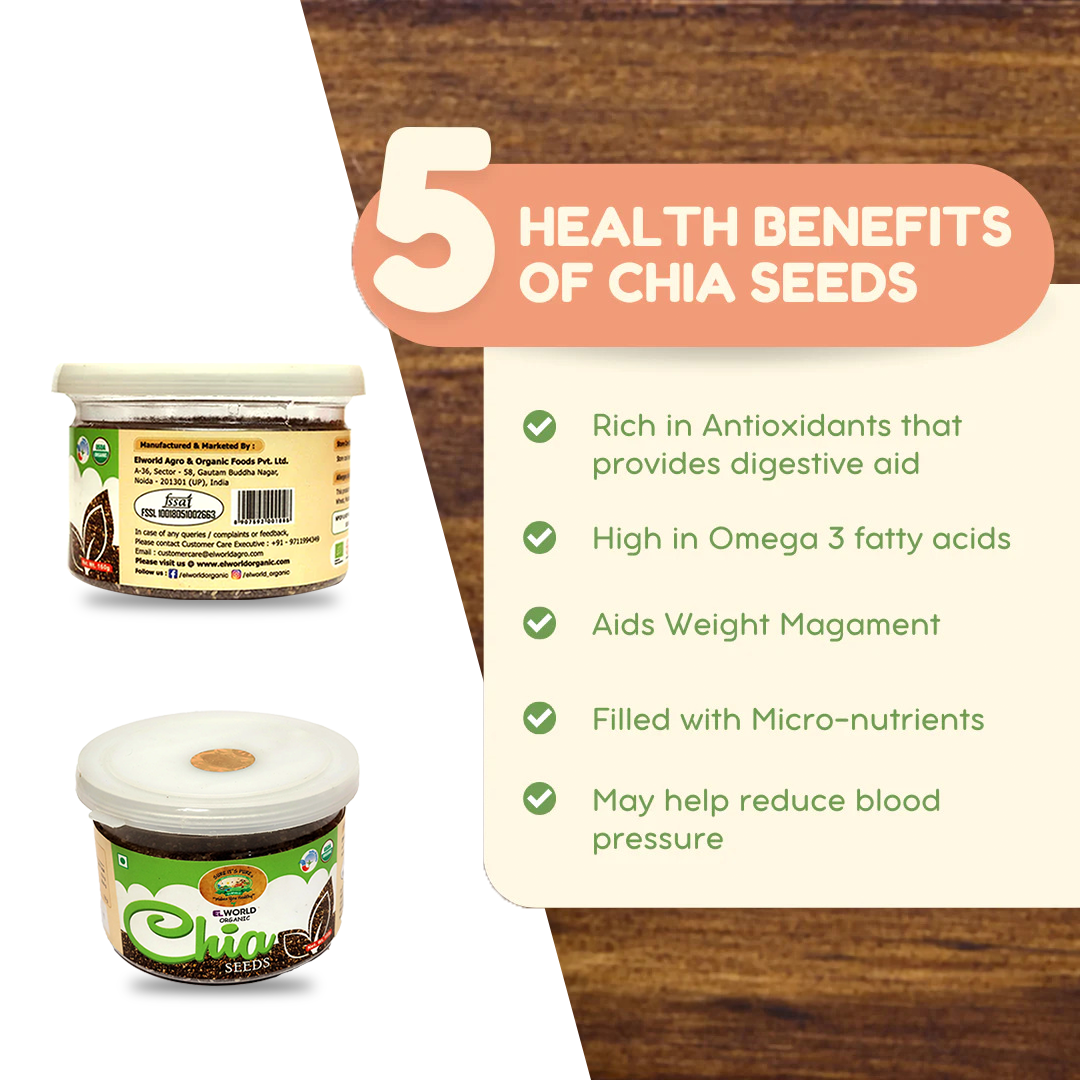 Elworld Agro & Organic Food Products Chia Seeds