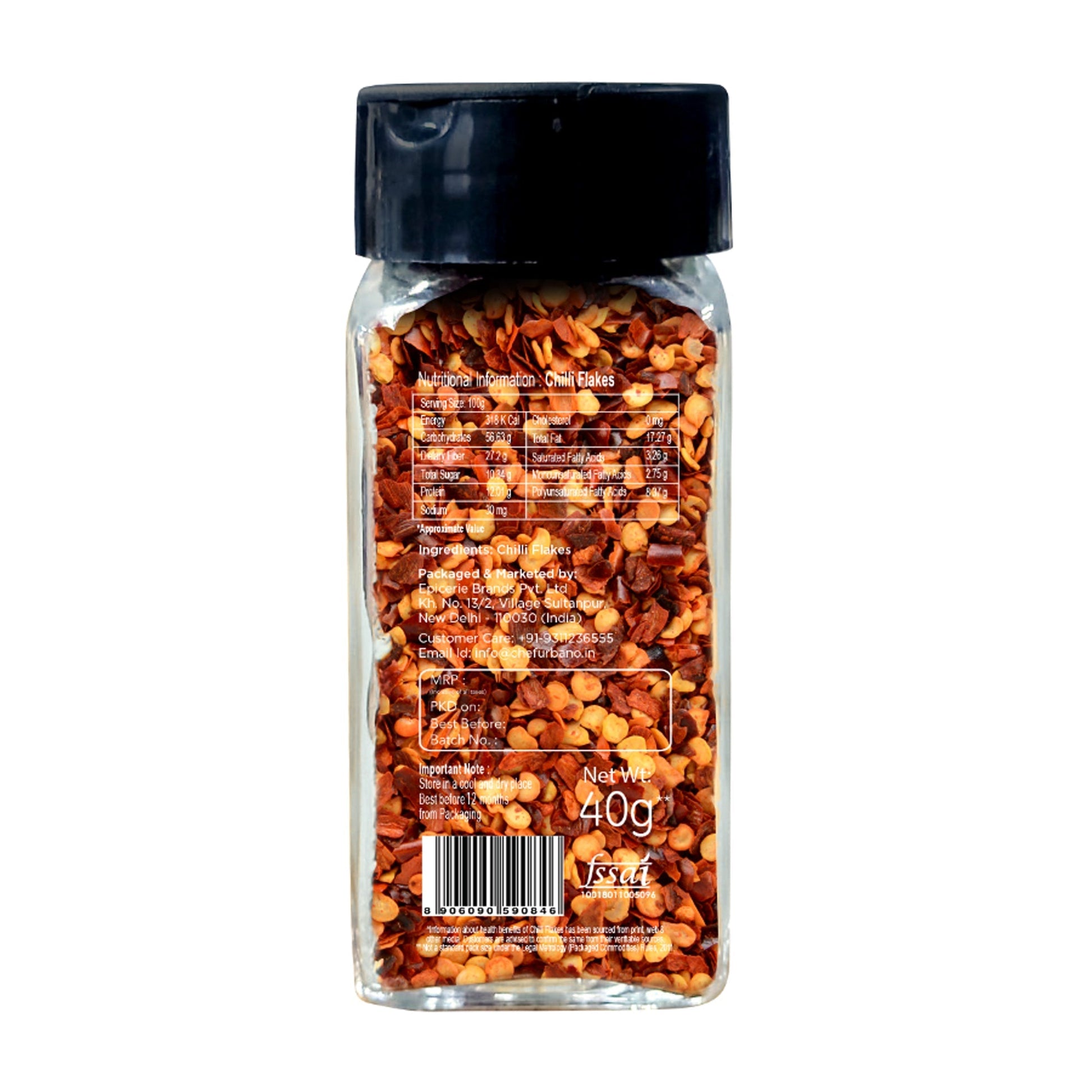 Chef Urbano Chilli Flakes Sprinkler 40g