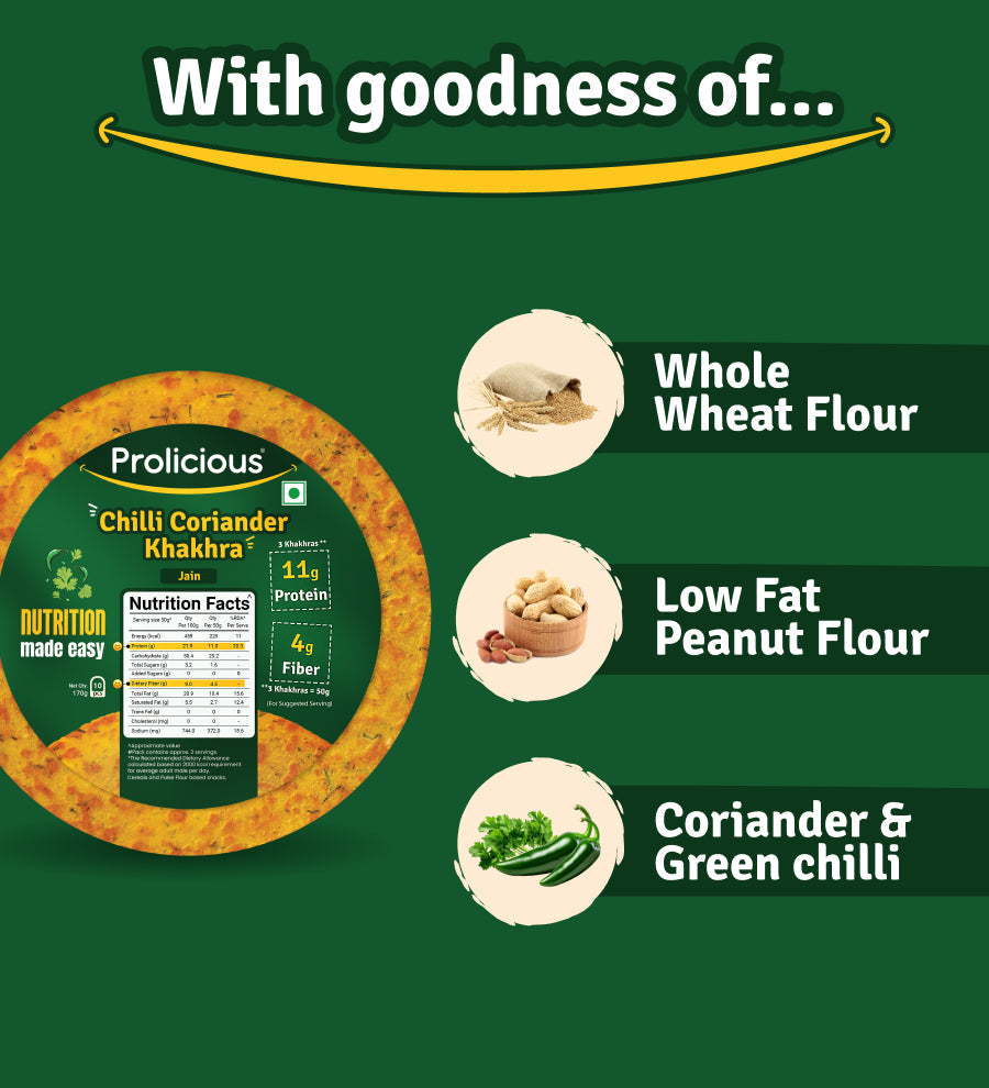 Chilli Coriander Khakhra | 170g