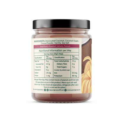 Good Graze Chocolate Coconut Butter - 180gms