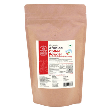 Arabica Organic Coffee Powder | Medium Dark Roast