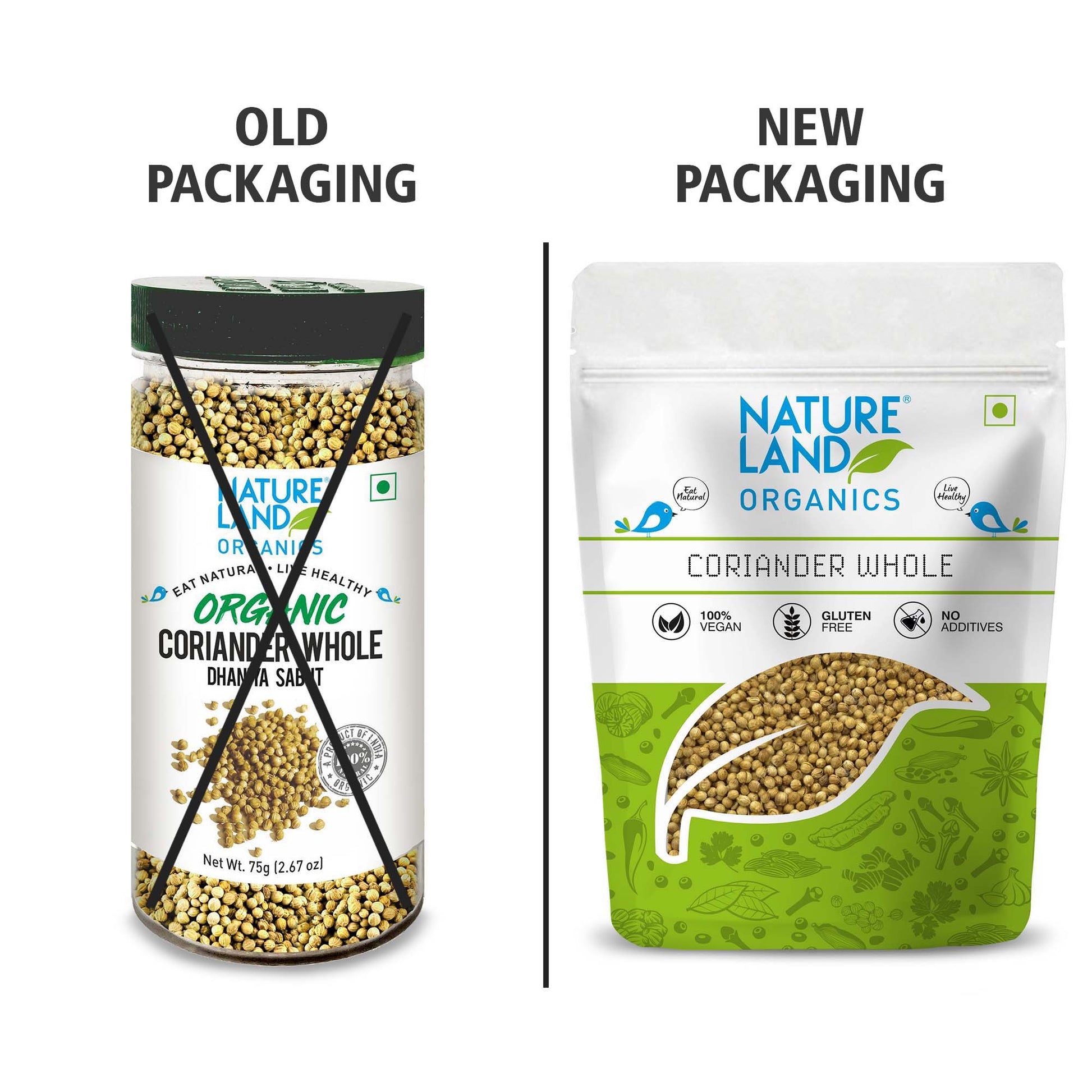 Organic Coriander Whole 75 Gm