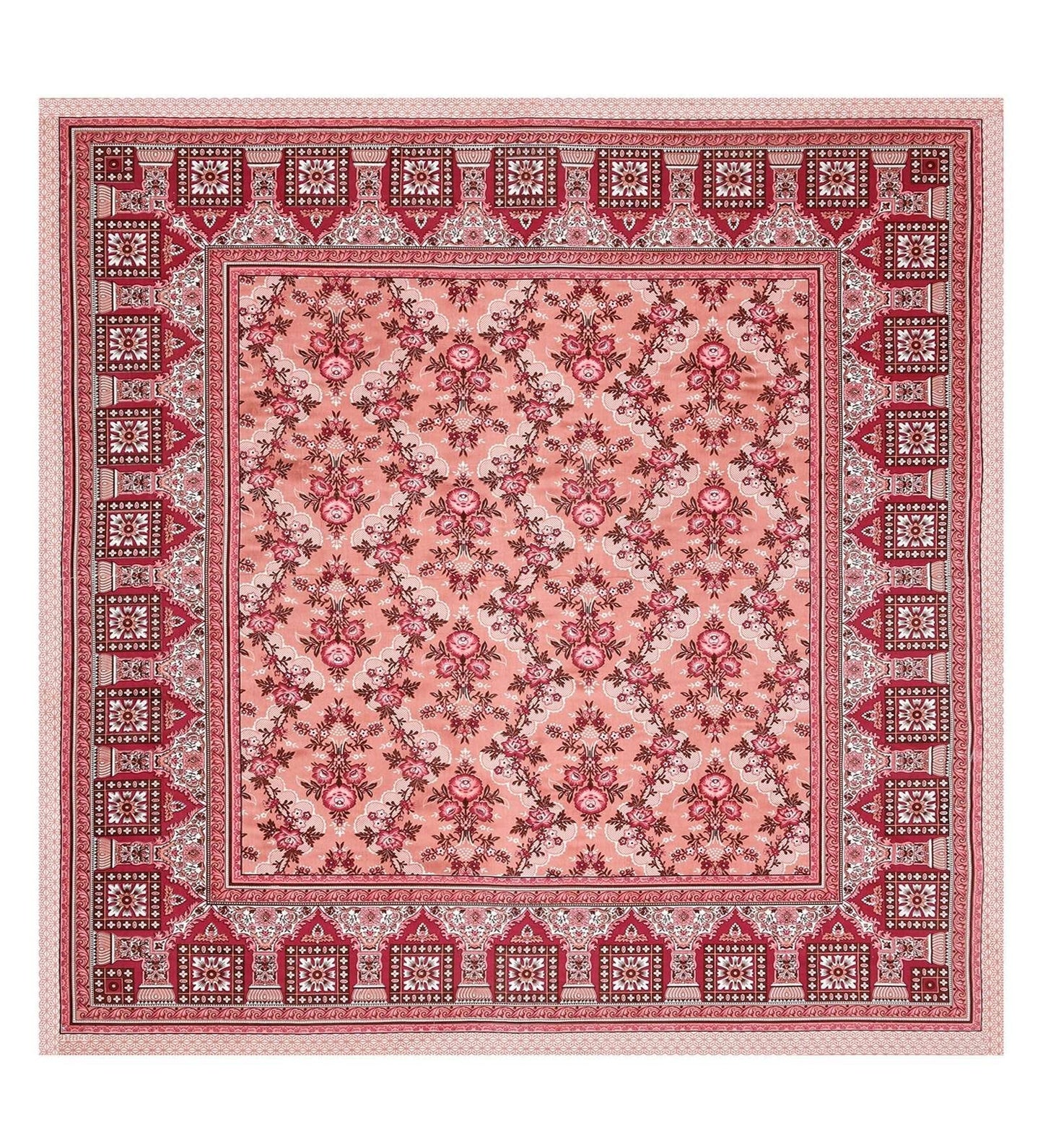 100% Pure Cotton Traditional Printed Bedsheet for Double Bed King Size Bedsheet with 2 Pillow Covers