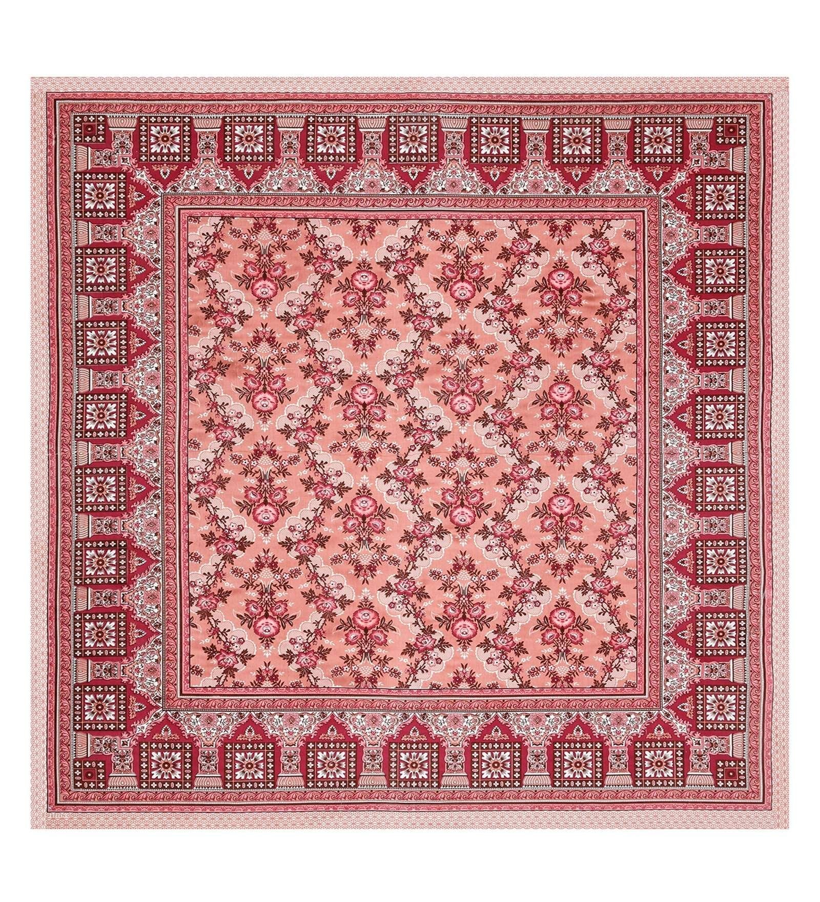 100% Pure Cotton Traditional Printed Bedsheet for Double Bed King Size Bedsheet with 2 Pillow Covers
