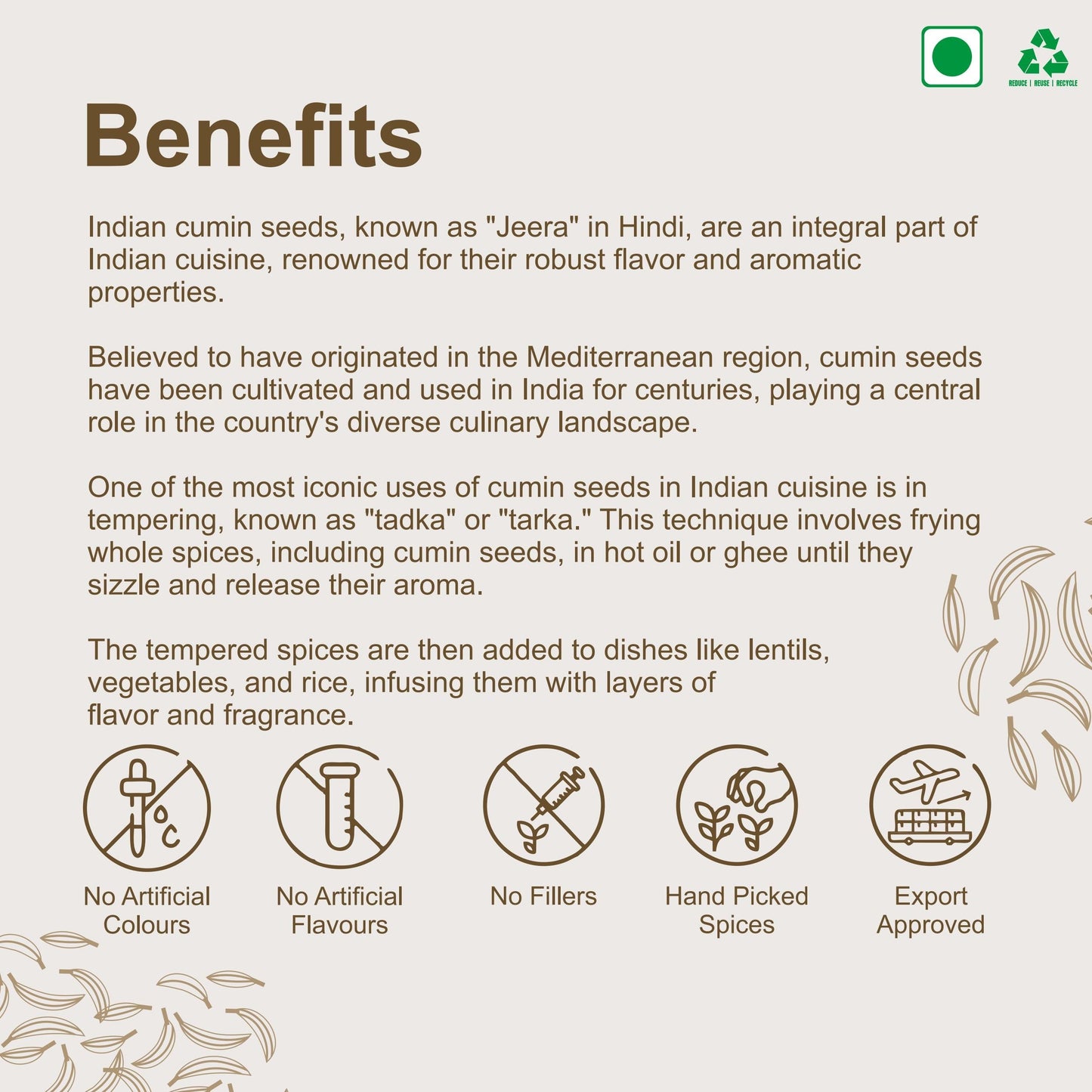 Cumin Seeds (Extra Bold)