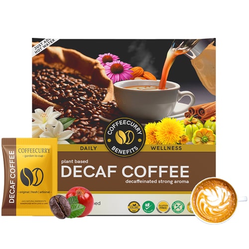 Decaf Coffee Premix– Premium Decaffeinated Instant Coffee for a Rich Taste & Caffeine-Free - Coffeecurry