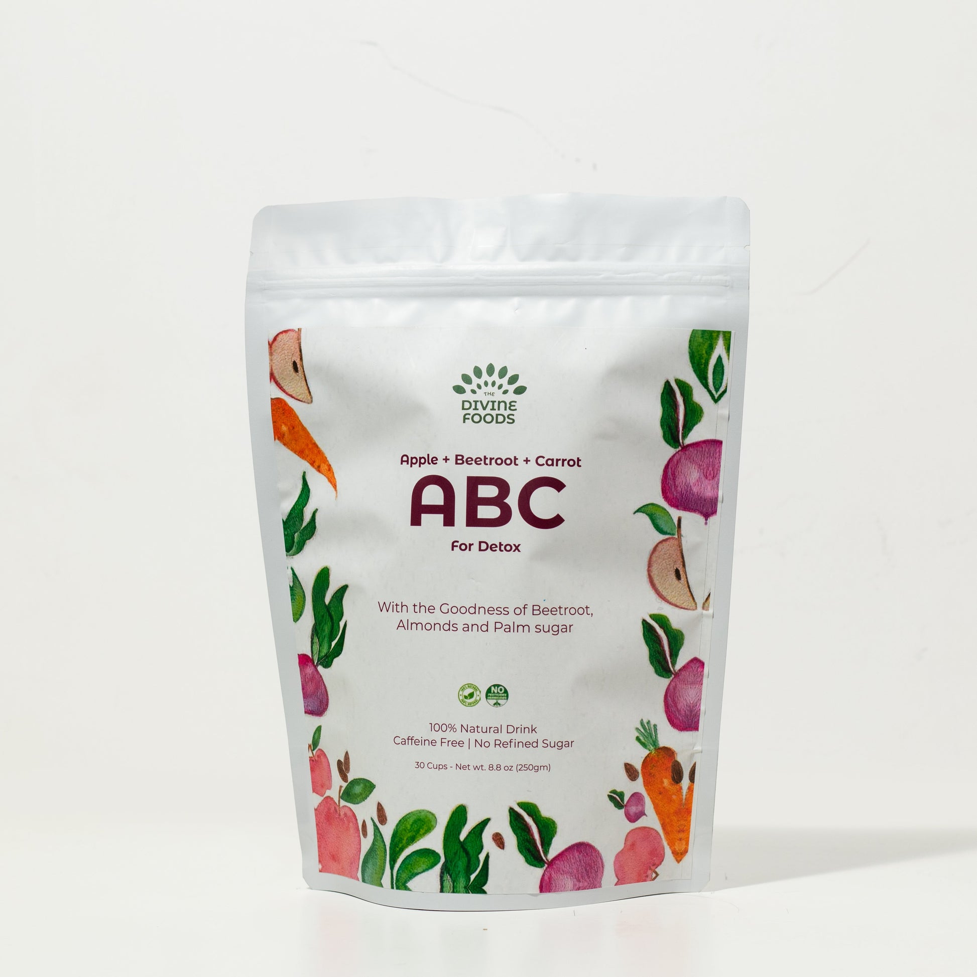 Natural ABC latte Milk Mix (Apple+Beetroot+Carrot) For Skin Glow
