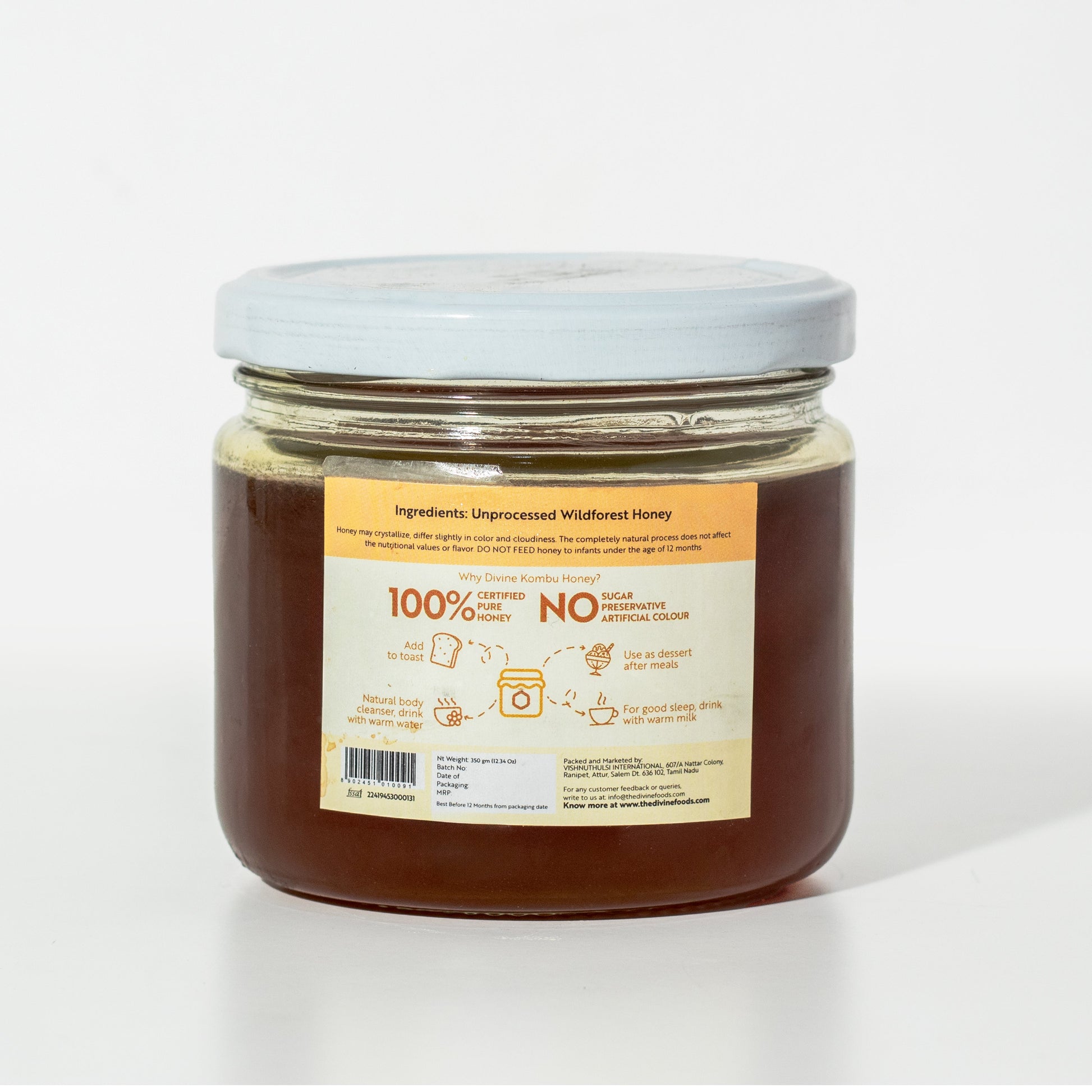 Pure Golden Honey - Natural Remedy For Cold & Cough (350 gm)