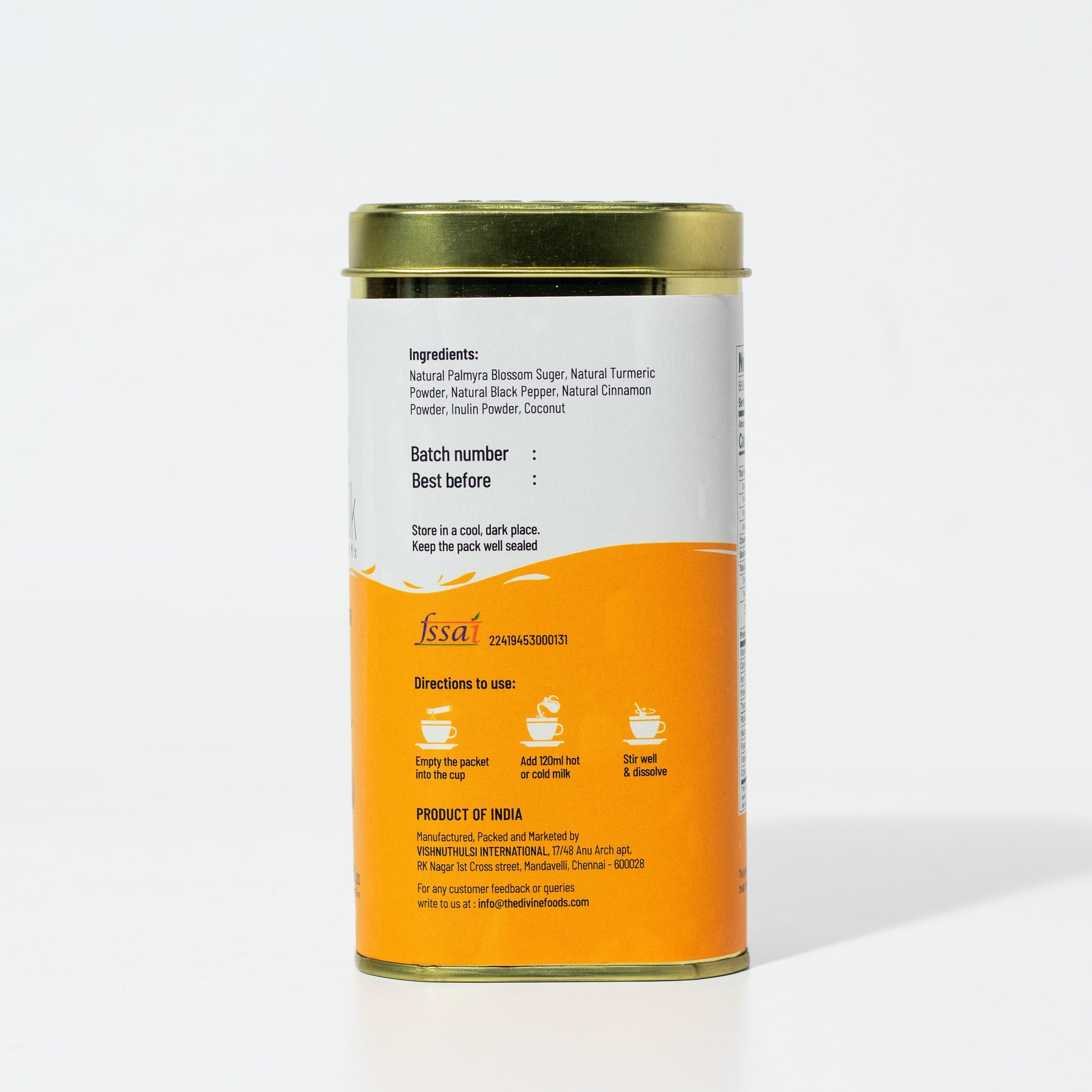 Organic Golden Milk Latte | Natural Detox Drink DND