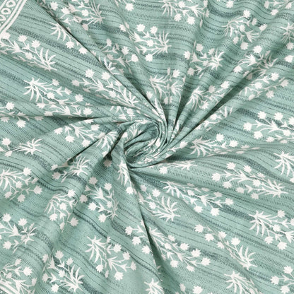 100% Pure Cotton Traditional Printed Bedsheet for Double Bed King Size Bedsheet with 2 Pillow Covers