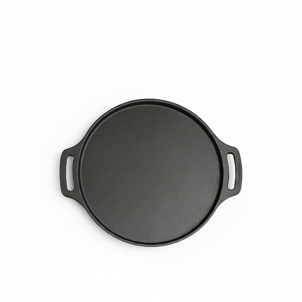 Human Hydro Cast Iron Cookware Set — 12-Pit Paniyaram Pan with Lid + 30cm Dosa Tawa + 23cm Kadai Pre-Seasoned