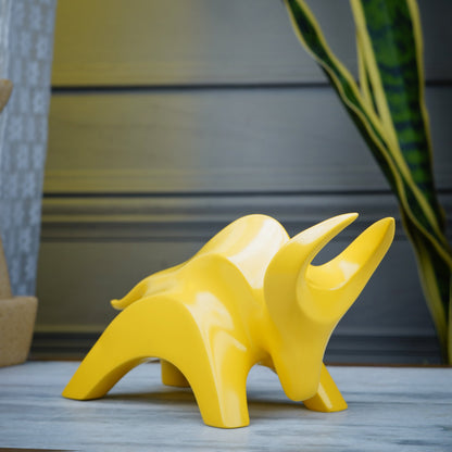 Artarium Stylized Charging Bull Figurine Idol