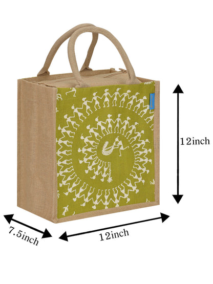 Jute Cottage Warli Zipper Lunch