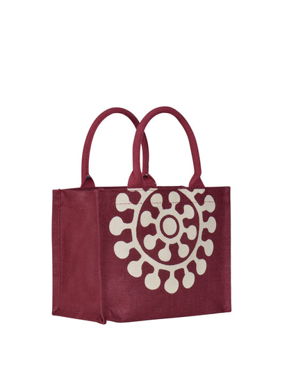 Jute Cottage Printed Zipper Lunch Bag