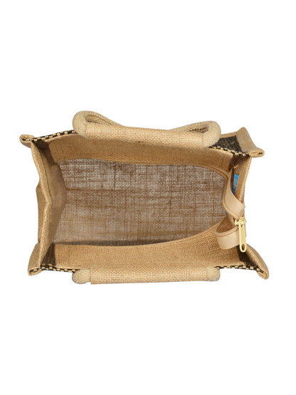 Jute Cottage Mat Weave Lunch Zipper
