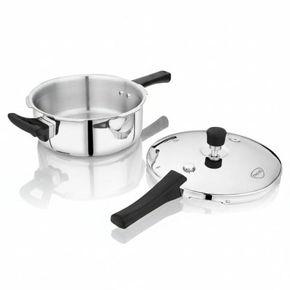 PrayLady Triplus Tri-Ply Stainless Steel Pressure Pan 3.5L Induction Gas