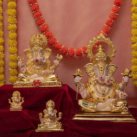 Svastika Dagdusheth Ganpati Murti for Home