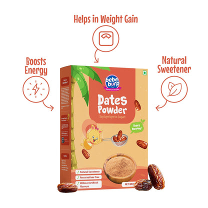 Date Powder | Kharik/Khajur Powder | 100% Natural Sweetener| Healthy Substitute for Refined Sugar , 200g