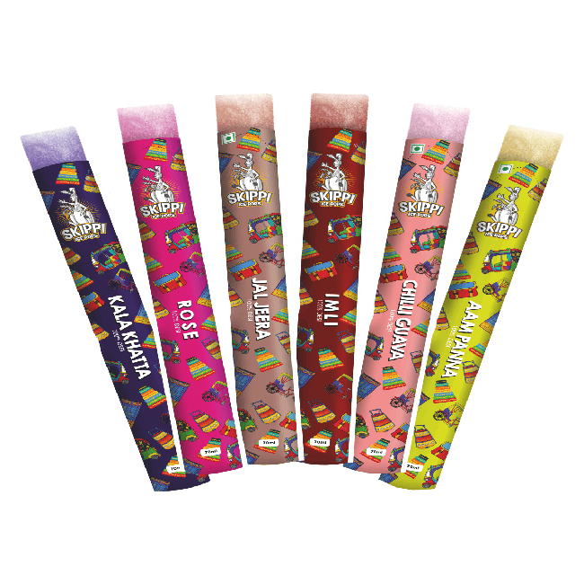 CG Desi Flavours Box of Skippi, Pack of 12 pops of 70Ml