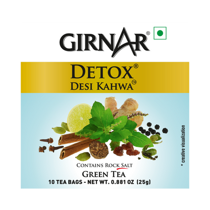 Girnar Green Tea Bags - Detox / Desi Kahwa