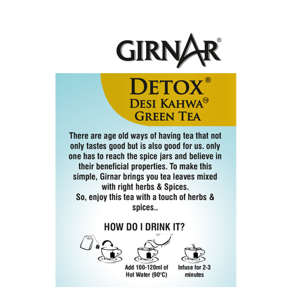 Girnar Green Tea Bags - Detox / Desi Kahwa