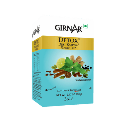 Girnar Green Tea Bags - Detox / Desi Kahwa