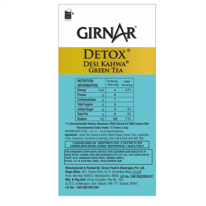 Girnar Green Tea Bags - Detox / Desi Kahwa