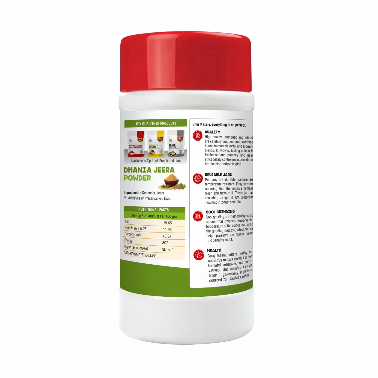 Dhaniya Jeera - PET JAR 500g (Net 450g)