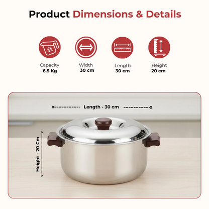 Vinod Stainless Steel Hot Casserole Insulated Serving