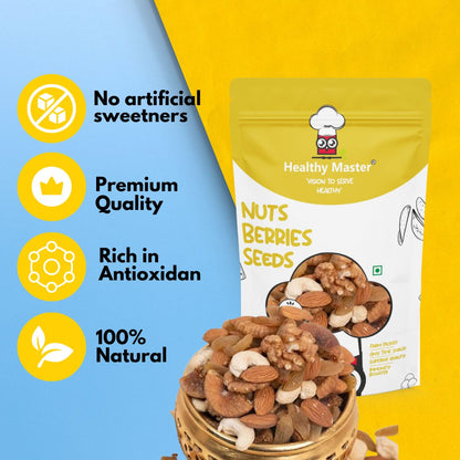 Mixed Dry Fruits - (Figs, Raisins, Almond, Cashew, Walnut)
