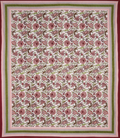 100% Pure Cotton Traditional Printed Bedsheet for Double Bed King Size Bedsheet with 2 Pillow Covers