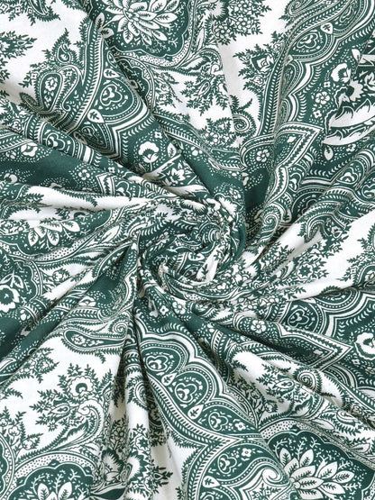 100% Pure Cotton Traditional Printed Bedsheet for Double Bed King Size Bedsheet with 2 Pillow Covers