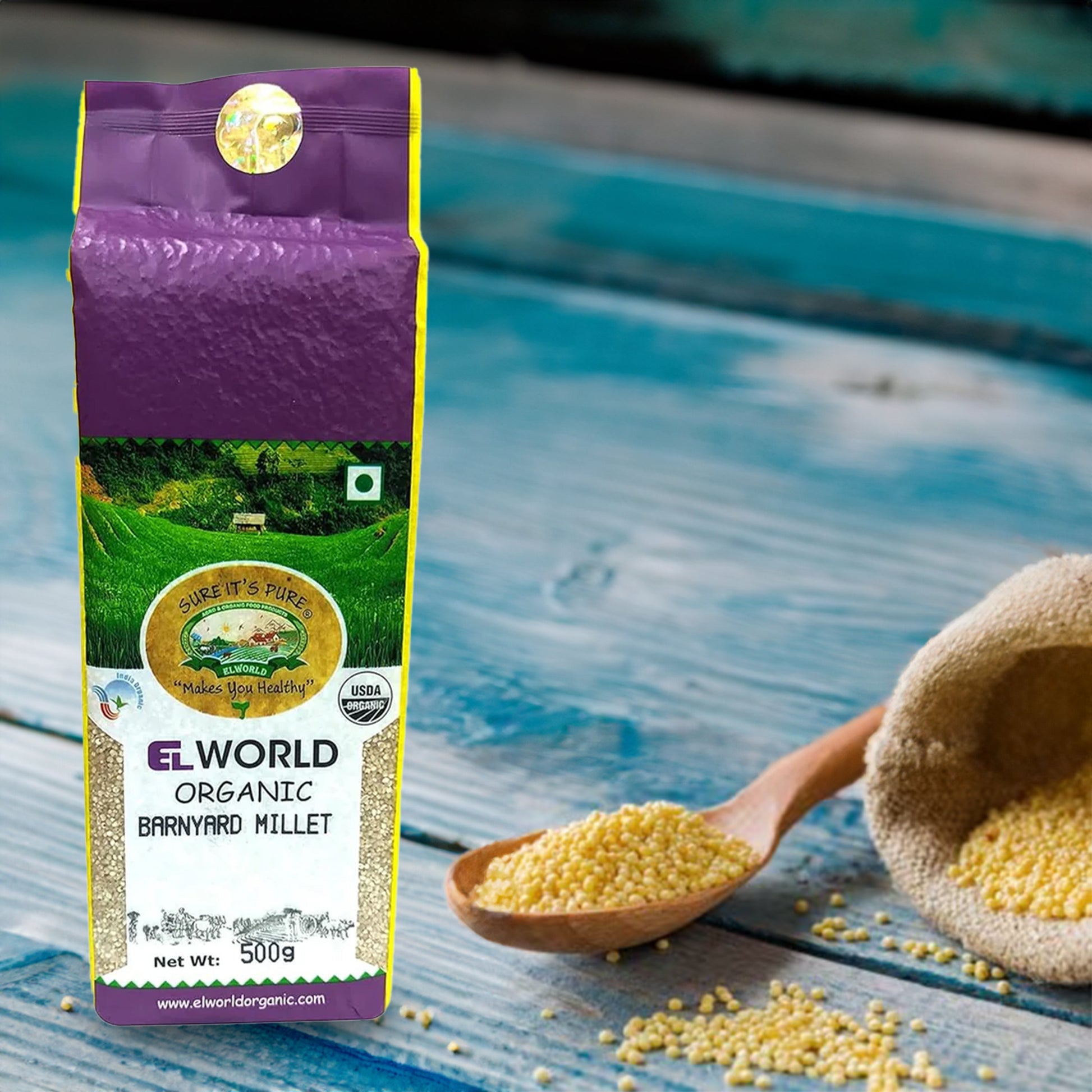 Elworld Agro & Organic Food Products Barnyard Millet 500 g