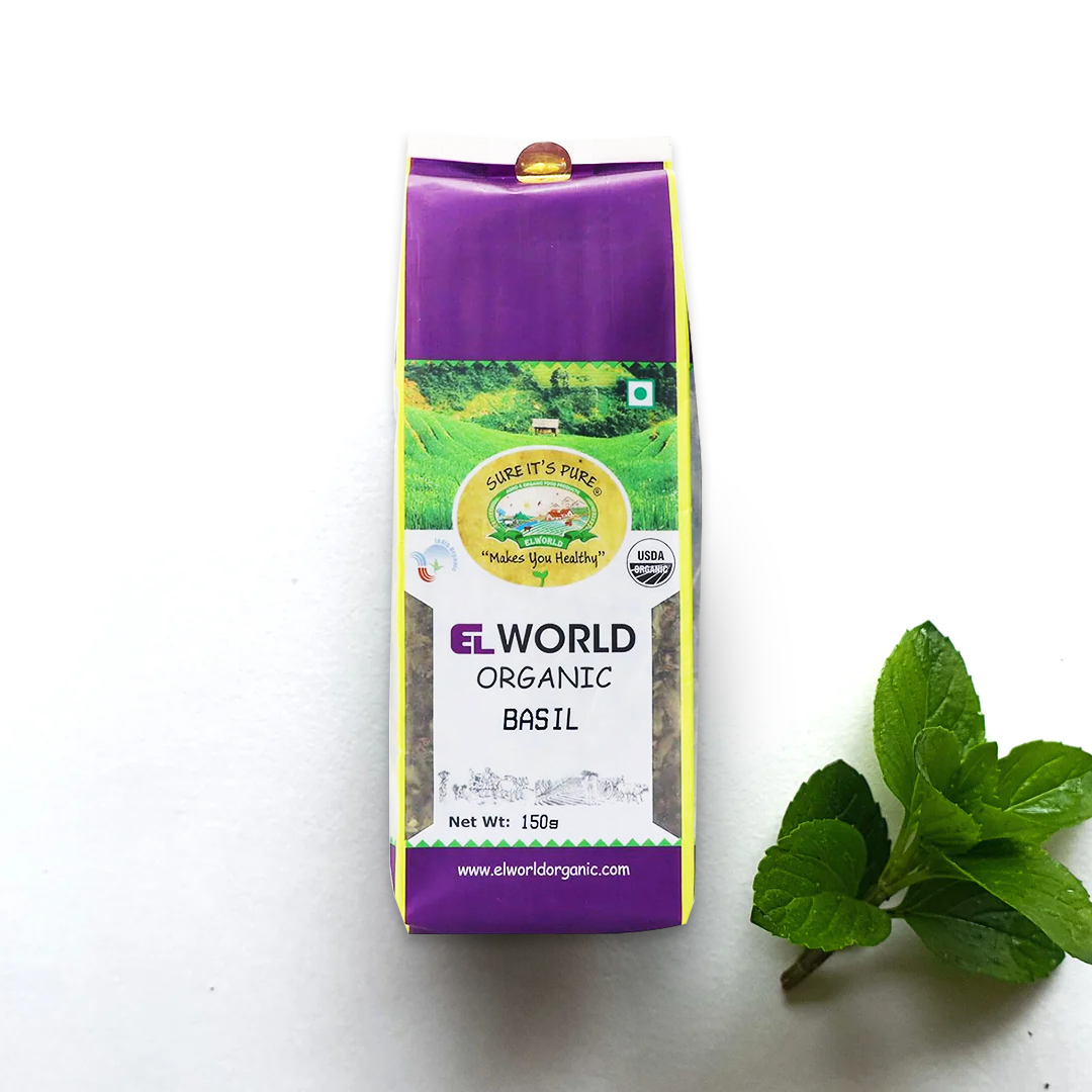 Elworld Agro & Organic Food Products Basil- 100 g
