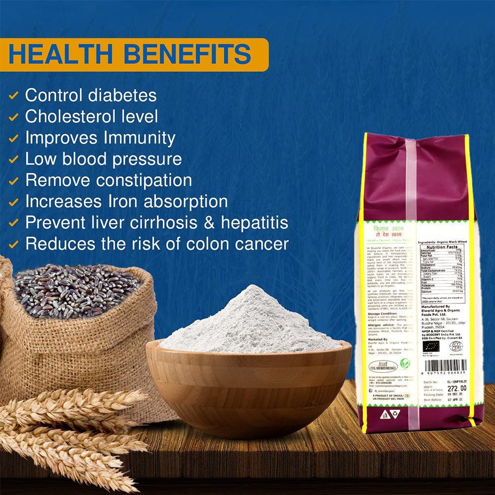 Elworld Agro & Organic Food Products Black Wheat Flour