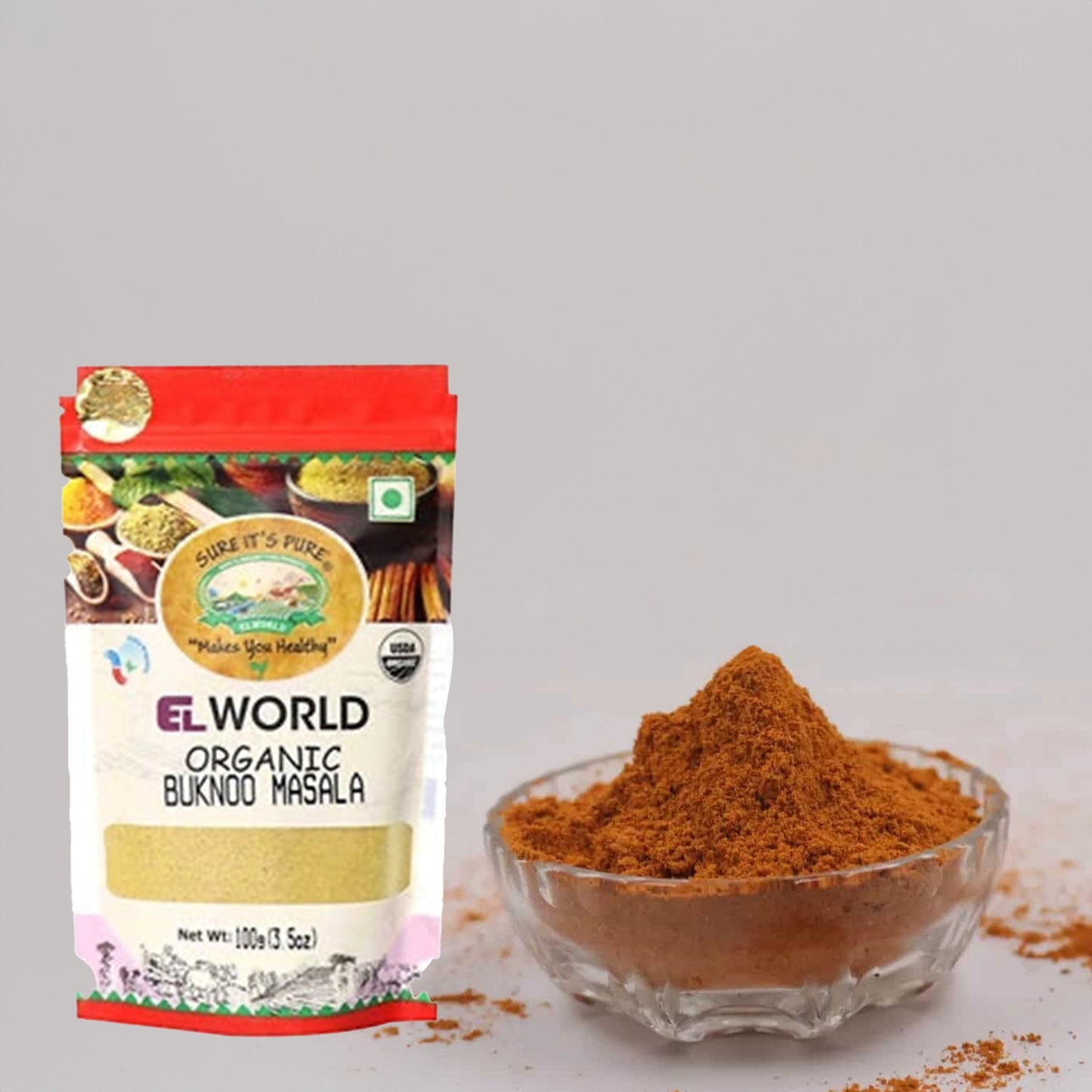 Elworld Agro & Organic Food Products Buknoo Masala - 100g