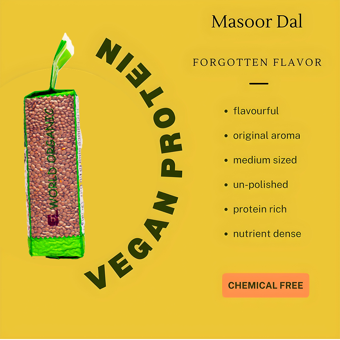 Elworld Agro & Organic Food Products Masoor Whole