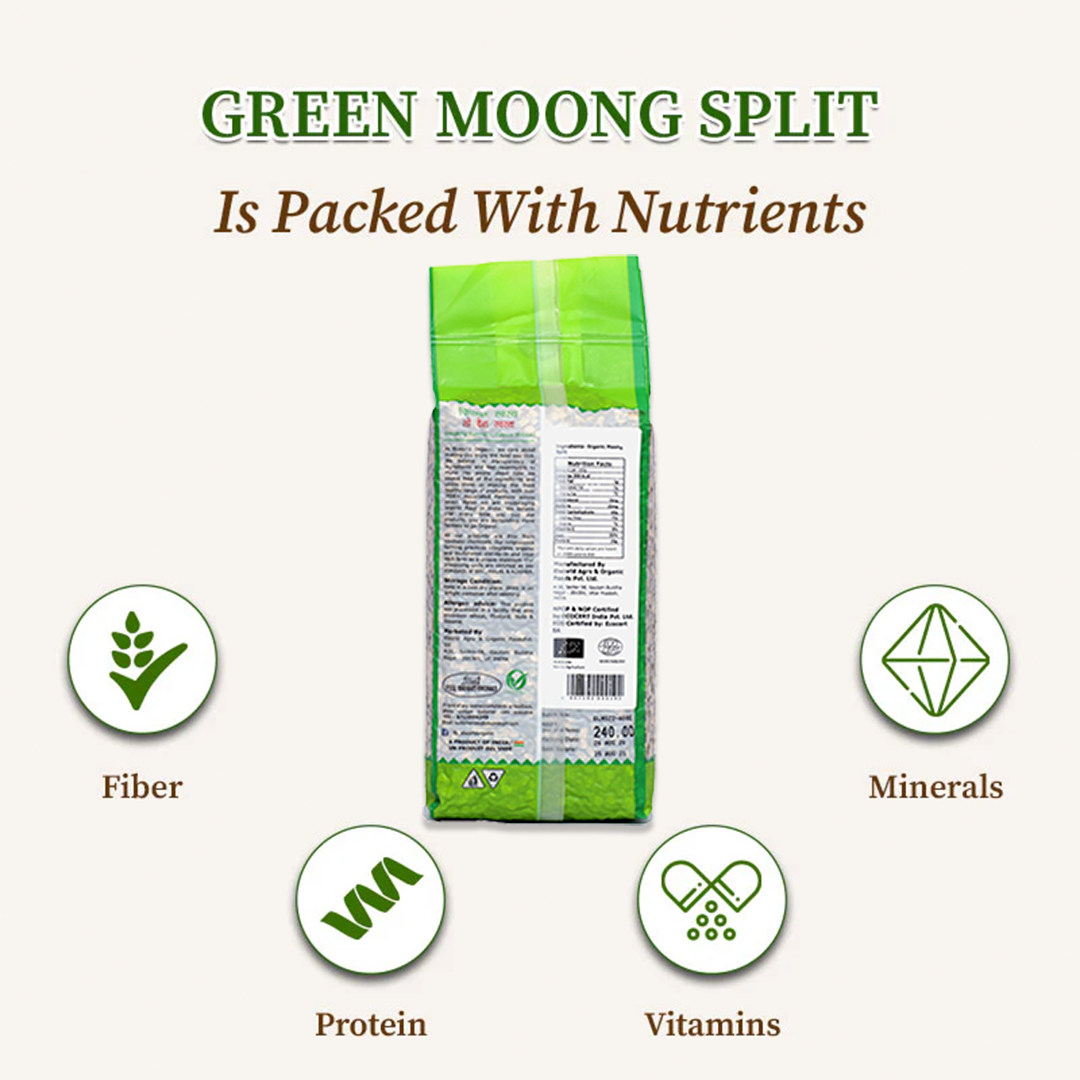 Elworld Agro & Organic Food Products Moong Dal Split