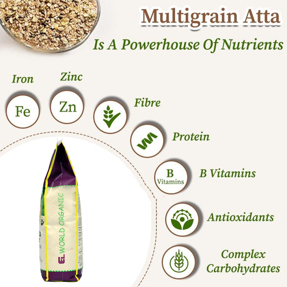 Elworld Agro & Organic Food Products Multigrain Flour