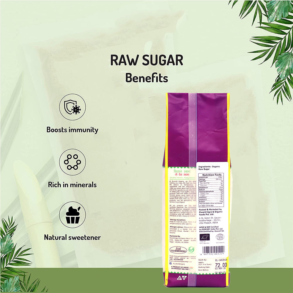 Elworld Agro & Organic Food Products Raw Sugar