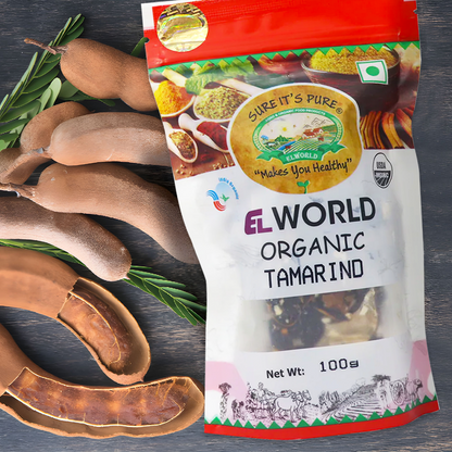 Elworld Agro & Organic Food Products Tamarind - 100 g